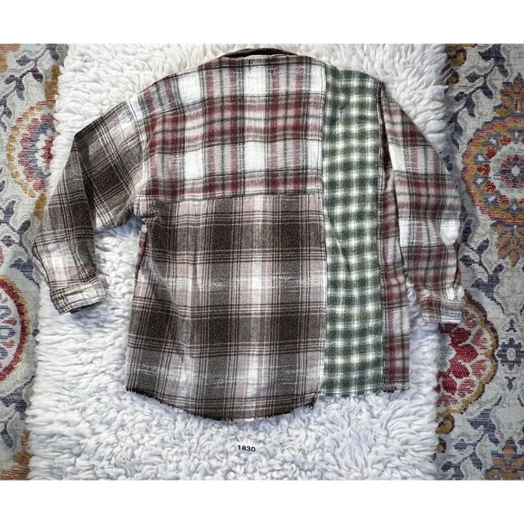 BDG Urban Outfitter Womens Flannel Shirt XS Plaid Button Up Pocket Grunge - Picture 6 of 6